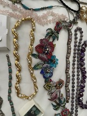 Vintage Jewelry Lot with Various Styles Necklaces/ Earrings/bracelets/ Others