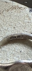 Vintage .925 Hallmarked Sterling Signet Ring Monogram “G” Size 3.75/4