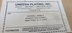 Vtg UNS Most Miriam Haskell Lockets Book Oval Dual Round Heart pendant Pin # 14