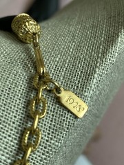 1928 Brand Cameo Choker Mini PhotoHolder Necklace Black Velour Golden Hardware