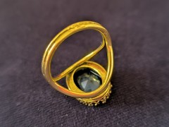 Lovely ring with blue cabochon