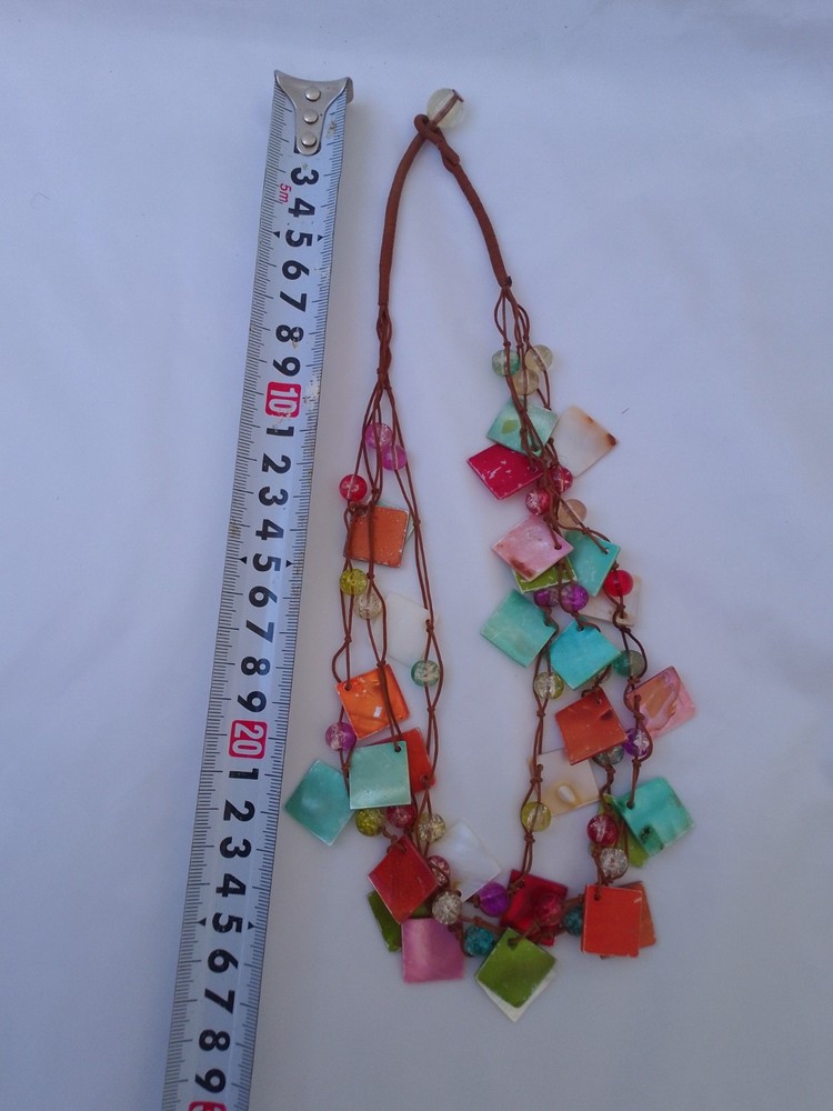 Colorful Beaded Statement Necklace Handmade Fashion Jewelry Gift