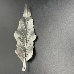 Vintage Danecraft sterling Silver brooch Pin Leaf Signed 2.5” 5g