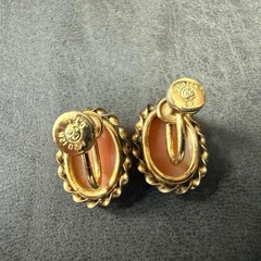 Vintage Cameo Brooch, Pendant Top & Earrings