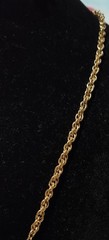 Vintage gold-toned necklace Crescent moon pendant with a hammered finish.
