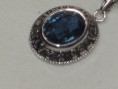 vintage UNITED STATES NAVY Sterling Silver Pendant w/ 30″ 925 chain necklace