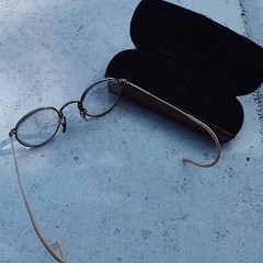 Vintage 1920s Round Gold Full-Rim Eyeglasses Frames 10mm Bridge 10-12KGF