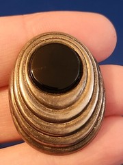 Sterling Silver Onyx Clip On Earrings