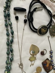 Vintage Jewelry Lot with Various Styles Necklaces/ Earrings/bracelets/ Others
