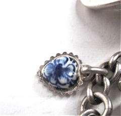 Sterling Silver Charm Bracelet Antique- Lil’ Eightball + 11 Other S/S Charms