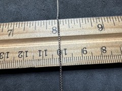 2.15g Vintage Sterling Silver 925 Box Chain Necklace 21 in M