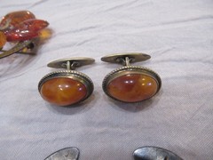 120g OF VINTAGE AMBER STERLING 925 835 JEWELRY 12 TOTAL PIECES