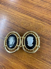 Excellent Burberrys Vintage Cameo Earrings