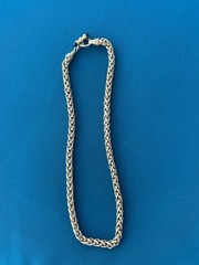 Vintage AFJ Italy Rope Chain Necklace