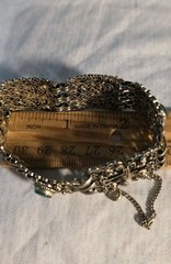 Sterling Silver Vintage Gold Vermeil Danecraft Filigree Chrysoprase Bracelet
