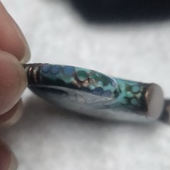 Vintage Cloisonne Elephant Pendant Turquoise Blue Enamel Lucky Charm Necklace