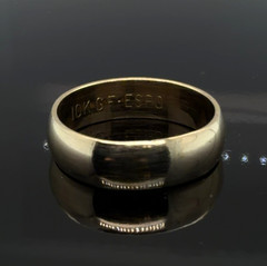 10K Gold Filled 6mm Joseph Esposito (ESPO) Wedding Band Size 11, 4.4 Grams