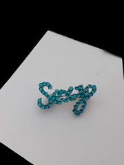 SEXY brooch Pin Blue rhinestone Fashion costume jewelry USA Seller