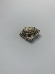 Vintage Gold Tone Coro Cameo with Original Box