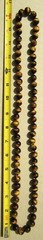 VINTAGE CHINESE EXPORT TIGER’S EYE KNOTTED 1/2″ BEADS NECKLACE 34″ /165 GRAMS