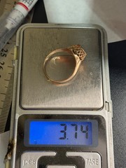 Vintage Soviet 14K Rose Gold Signet Ring 583 USSR Oval Ring Size 9.75 – 3.74g
