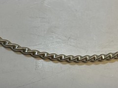 Vintage Sterling Silver Twist Neck Wire Necklace Choker Torque 14” to 16”