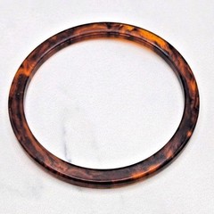 Vintage Lucite Marbled Brown Root Beer & Black Tortoiseshell Pattern Bracelet