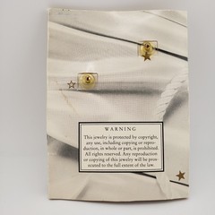 Lunch At The Ritz Pierced Earrings Masquerade With Moon New On Menu Card 1993