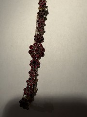 Antique Bohemian Garnet Glirderarmband GG 333 Link Bracelet