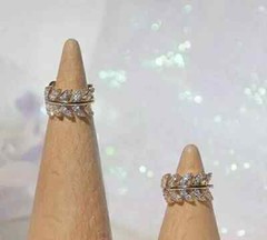 Art Deco Style Lab Created Diamond For Any Occasion Earrings 14K Yellow Gold FN