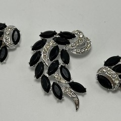 Vintage Sarah Coventry Brooch And Earrings Retro MCM