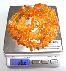 40gr RUSSIAN SOVIET BALTIC AMBER BEAD NECKLACE 琥珀 BRACELET STONE PENDANT EARRING