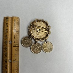 Coat Of Arms Brooch Canada Coins Europe Military Gold Fleur-De-Lis Forces Medal