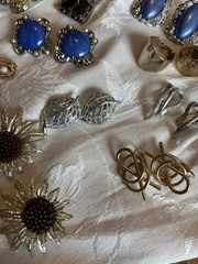Lot Of Sarah Coventry Vintage Costume Jewelry Rare Earrings One Necklace Brooch