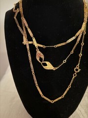 Gold Tone chain necklace – 32″ for any occasion