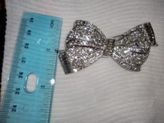 Stunning Vintage unsigned Art Deco Rhinestone Bow Brooch, excellent condition