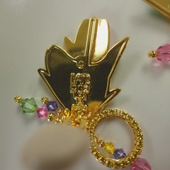 Lunch at the Ritz Earrings Tulip Festival Signed Clip On Menu Card