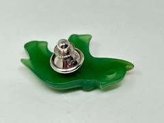 Vintage 1984 AVON Lucky Friends Green Elephant Tac Pin