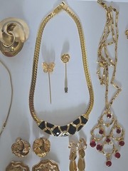 Vtg & Modern Goldtone & Other Jewelry Lot Earrings Necklaces