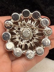 Vintage Verified Juliana Rhinestone Brooch Immaculate Sparkle Smokey #1827