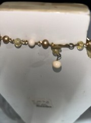 Vintage 1960s Japan Glass And Other Stones Multi-strand Necklace & Earring Set