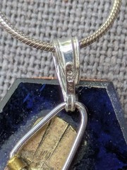 Antique Micro Mosaic Converted Pendant 16.5″ 925 Ster Silver Necklace AS IS D79