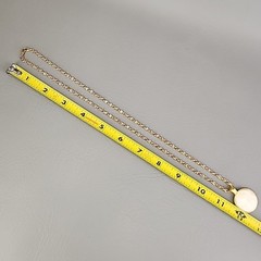 Vintage Triple Moon Face Pendant Necklace Crisscross Gold Tone Chain 22″