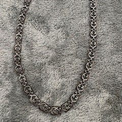 VTG DANECRAFT STERLING SILVER NECKLACE FANCY SCROLL DESIGN HARP CHOKER 16″