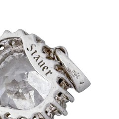 Vintage Cubic Zirconia Heart Pendant | Sterling Silver 925 | Gift For Her