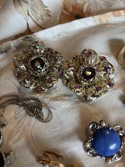 Lot Of Sarah Coventry Vintage Costume Jewelry Rare Earrings One Necklace Brooch