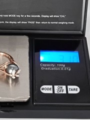Vintage 1990-s 14 Ct Rolled Gold Pearl Ring Size UK P US 7 1/2 – Hallmarked!