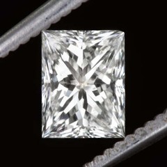 1.51ct E SI ELONGATED PRINCESS CUT DIAMOND RECTANGULAR RADIANT SHAPE 1.5 CARAT