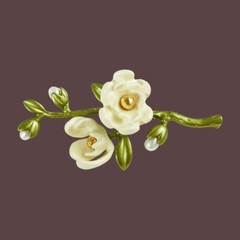 Vintage Plant Flower Brooches Elegant Woman Wedding Clothes Brooch Accessories