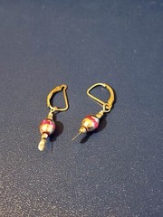 Sterling Silver Pink Dangle Earrings
